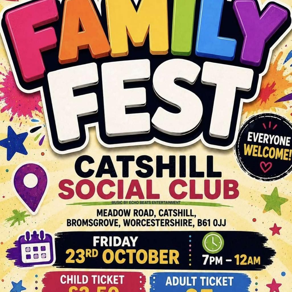 Family Fest poster, Friday 23rd October, 7pm to 12am, everyone welcome